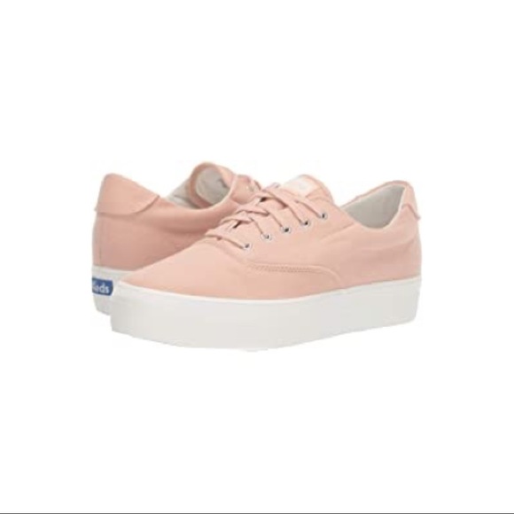 [SOLD] NIB Keds Women’s Rise Denim Shoes in Spanish Villa/Peach - Picture 2 of 9